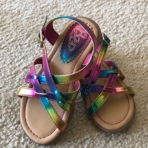 Multi colored sandals